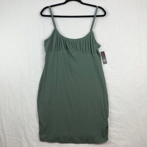 NEW NoBo Strap Dress Green Ribbed Mini Size XL